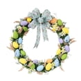 thumbnail image 3 of Garland Decor Easter Front Door Wreath With Colored Egg Spring Assorted Tree Decorations Colorful Indoor Outdoor Home Decor Patio Porch, 3 of 7
