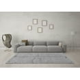 thumbnail image 3 of Ahgly Company Indoor Round Abstract Gray Modern Area Rugs, 3' Round, 3 of 4