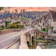 thumbnail image 3 of Frank, Assaf 24x19 Black Modern Framed Museum Art Print Titled - Stone cottages-Castle Combe, 3 of 5
