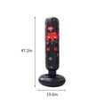 thumbnail image 3 of Kids Inflatable Boxing Stand Punching Bag Training Pillar with Water Base for Fitness Fun, 3 of 9