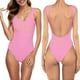 thumbnail image 1 of MKLEKYY Trajes De Baño Hombre Natacion Women Fashion Letter Print Piece Swimsuit Sexy Bikini Swimwear Bathing Sleeveless Backless Swimsuit 2601, 1 of 4