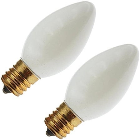 Philips 7C9/W 120V, White, 7 Watt, C9, Intermediate Screw (E17) Base Christma...