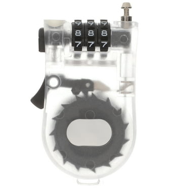 Bike Lock Three Retractable Cable Compact Scooter Locks Snowboard Security Password