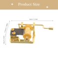 thumbnail image 3 of Safeglitz Hand-Cranked Music Box Mechanism Replacement - Gold Classic Piano, DIY Crafting & Repair, 1PC, 3 of 8