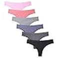 thumbnail image 3 of imakokoni Lot de 6 Strings en Nylon Spandex pour Femmes (Grand, Multi-B), 3 of 4