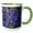 Green/White, variant on 3drose, Usa, California. Flower Bloom Close Up in the Sierras., 11oz Two-tone Red Mug