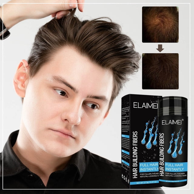 Fiudx Spray de Fibra Capilar, Solución de Keratina para Volumen Instantáneo, Spray Densificador Sin Cirugía, Aplicador de Aspecto Natural, Uso Diario, Potenciador de La Confianza, Resistente a La Llu