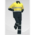 thumbnail image 5 of Multiple Pockets Men Work Suits 2 Piece Workwear Sets Faddish Patchwork Reflective Tape Outwear Pants Worker Sets, 5 of 8