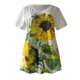 thumbnail image 3 of Pntutb Mujer Verano Flor Impresión Manga Corta O-Cuello Camiseta Suelta Blusa tops Pntutb Pntutb-3953, 3 of 5