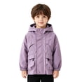 thumbnail image 3 of Toddler Boys Windbreaker Outerwear Baby Lightweight Hooded Zip Raincoats Casual Coat Cute Fashion Coats Windbreaker Jackets, 3 of 6