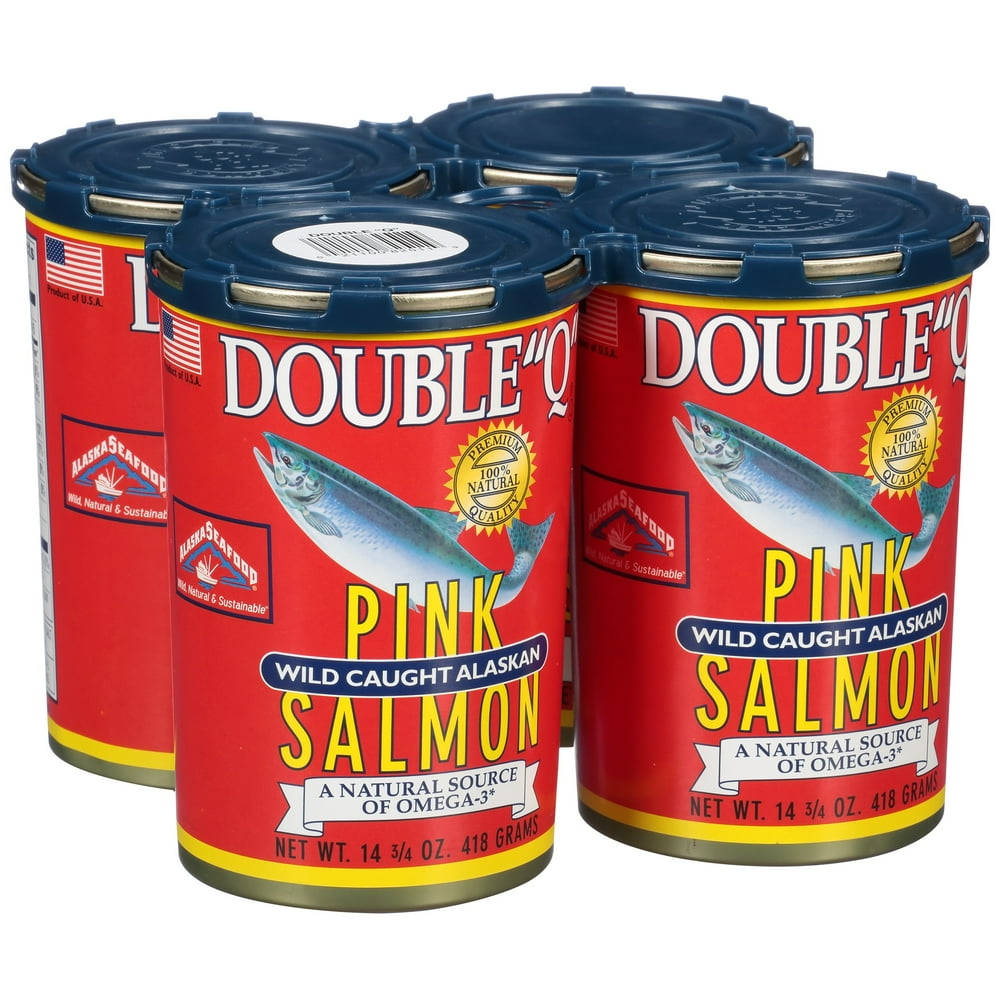 Double "Q"® Wild Caught Alaskan Pink Salmon 414.75 oz. Cans Walmart