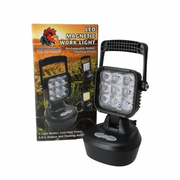 All States Red Rooster LED Magnetic Work Light
