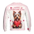 thumbnail image 2 of Happy Valentine's Day Yorkshire Terrier Brings Love Heart All Over Print 3D Sweatshirt Unisex Merch Yorkie Dog Lover Gifts - 02028, 2 of 6