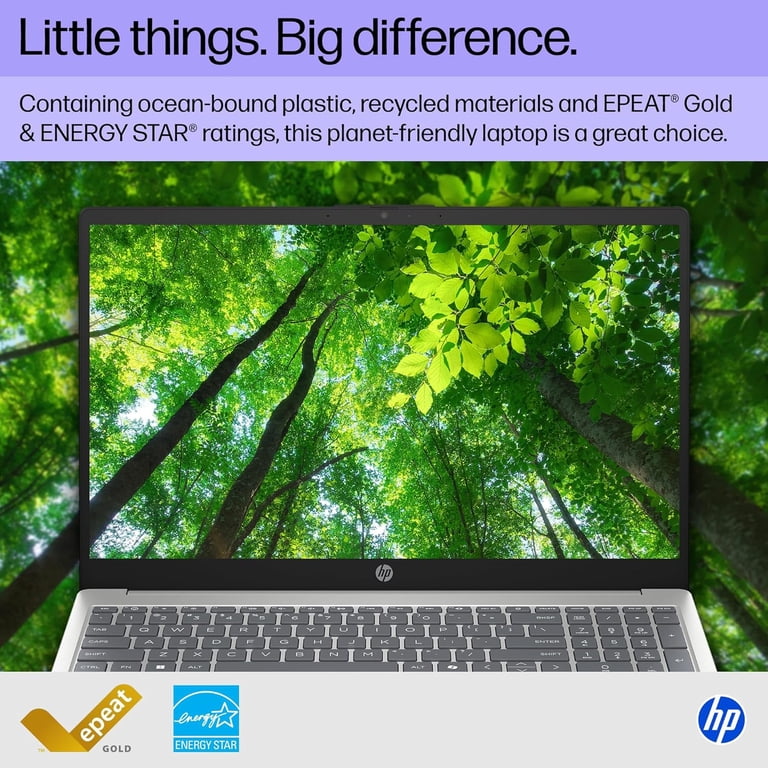 HP 15.6 inch Laptop, HD Touchscreen Display, AMD Ryzen 3 7320U, 8