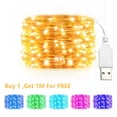 thumbnail image 2 of Guirnalda de luces LED USB de 5/10/20M, guirnalda de alambre de cobre y plata, luces de hadas impermeables para decoración para fiesta de boda y Navidad Tan Jianjun  unisex, 2 of 2