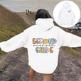 thumbnail image 4 of Women's Hoodies Sweatshirts Teacher Hoodies For Women First Day Back To School Sweatshirt with Pockets Long Sleeve Graphic Pullover White L, 4 of 6