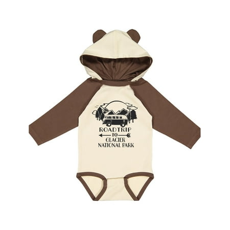 

Inktastic Road Trip To Glacier National Park Gift Baby Boy or Baby Girl Long Sleeve Bodysuit