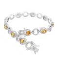 thumbnail image 2 of 925 Sterling Silver White Multicolor CZ Classic Tennis Bracelet, 2 of 4