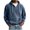 Navy, variant on WIZUTIZ Men's Quarter Zip Hoodie Solid Color Pullover Sweatshirt for Men Casual Wear Athletic Hooded Sweatshirt with Kangaroo Pocket for Cozy Fall Winter Streetwear Tops