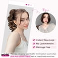 thumbnail image 4 of 12" Black Classic Loose Curly Wavy Ponytail Extension Hairpieces For Women, 4 of 7