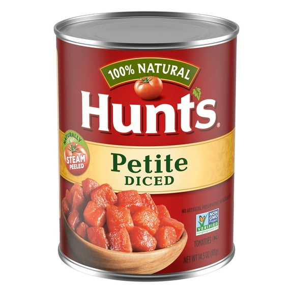Pack of 4 Hunt's Petite Diced Tomatoes - 14.5 oz - Package may vary