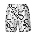 thumbnail image 5 of Rocae Hand Drawn Snake for Men's Swim Trunks Quick Dry With Two Side Pockets and One Lined Patch PocketSmall, 5 of 9