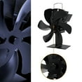 thumbnail image 1 of Stove Fan Heat Powered Wood Log Burner Top Fire Burning Fan, 1 of 5