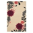 thumbnail image 5 of SAFAVIEH Martha Stewart Picture Block Floral Wool Area Rug, Pup Tent, 4' x 6', 5 of 7