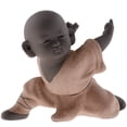 thumbnail image 2 of Estatua de Buda Pequeño Monje Kungfu, Mascota de Té para Jardín Zen, Decoración de Arena, Yoga Estilo B, 2 of 8