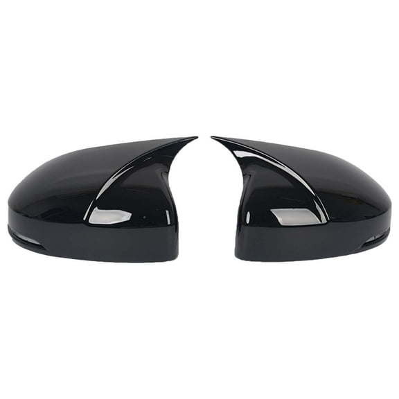 Rearview Mirror Covers Fits For Honda Fit 2014-2019, Exterior Mirrors Caps, Side Mirror Replacement Covers, Bull Horn Rearview Mirror Caps-Black