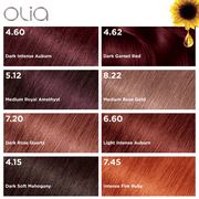 Garnier Olia Oil Powered Permanent Hair Color, 6.60 Light Intense Auburn