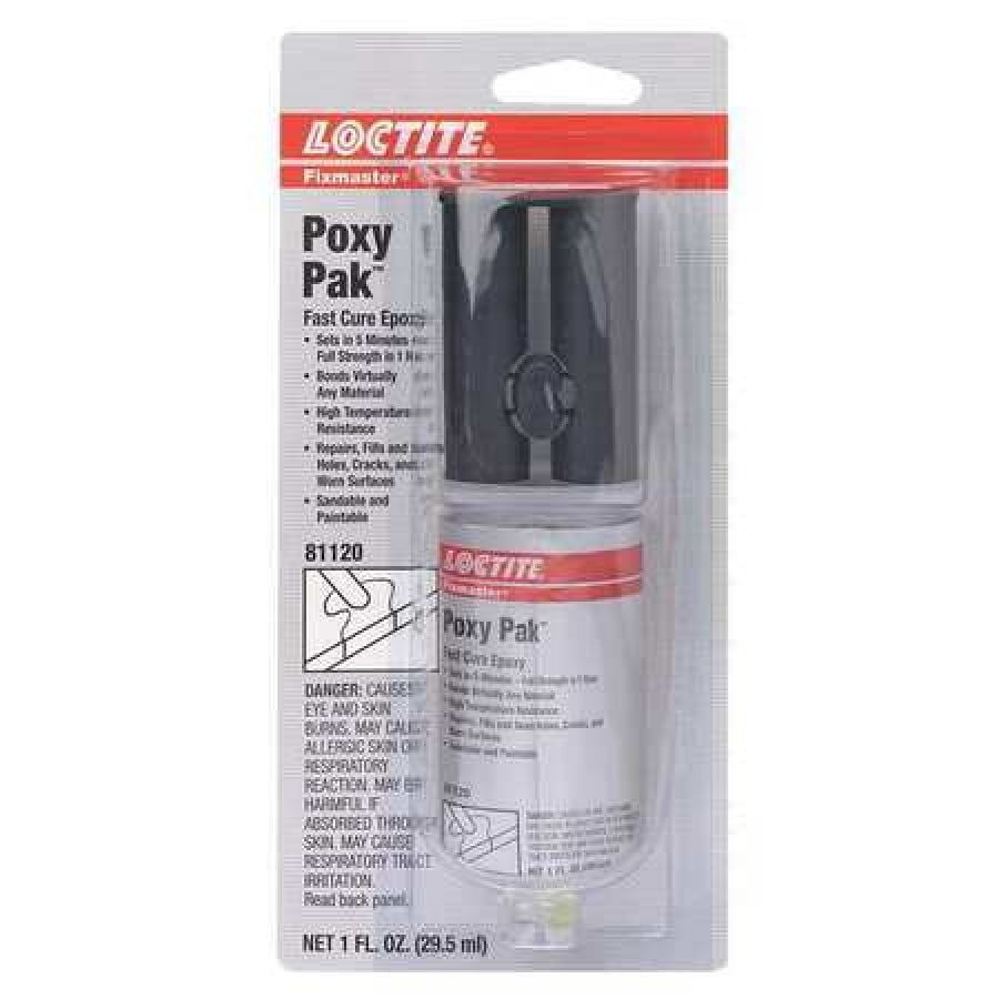 LOCTITE 1324007 Epoxy Adhesive, Syringe, 1.00 oz., Clear, Not Rated