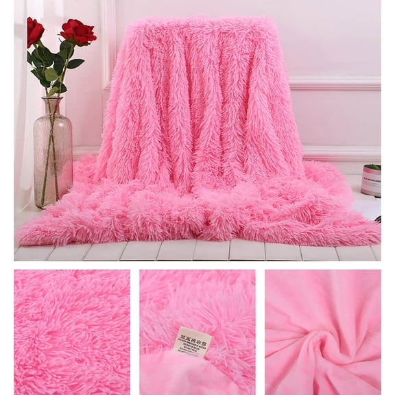 Fall Blanket Plain Color Double-sided Velvet Window Blanket Bedside Bed Tail Blanket Double-layer Velvet Conditioning Blanket White Blanket Sofa Blanket Cover Blanket