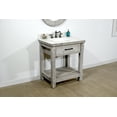 thumbnail image 5 of InFurniture WK8430-G-AP TOP 30 in. Rustic Solid Fir Single Sink Vanity in Grey Driftwood With Arctic Pearl Quartz Marble Top-No Faucet, 5 of 7