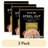 (3 pack) Better Oats Steel Cut Oatmeal, Apples and Cinnamon Oatmeal, Hearty, 10 Steel Cut Oatmeal Packets, 12.3 oz Pack