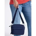 thumbnail image 2 of Time and Tru Women’s Nylon Pearl Camera Crossbody Bag, Navy, 2 of 5