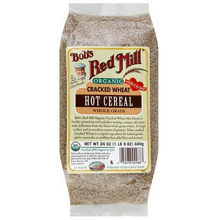 Bob's Red Mill Organic Cracked Wheat Hot Cereal, 24 oz (Pack of 4)