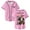 Pink, variant on Renee Rapp Bite Me Tour 2025 Baseball Jersey Short Sleeve Button-up Shirts Men Women Streetwear Tops