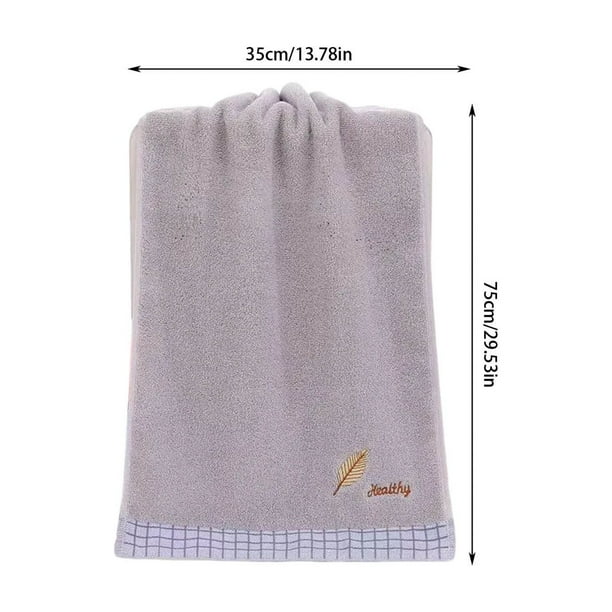 Toalla de hojas bordadas con letras absorbentes para el hogar Home Partner Toalla de cara y manos