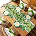 thumbnail image 2 of St. Patrick’s Day Table Runner Shamrock Clover Eucalyptus Buffalo Plaid Polka Dots St Patricks Day Table Runner, Seasonal Kitchen Dining Table Decoration for Home Party Decor 13x72 Inch, 2 of 6