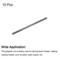 thumbnail image 3 of Graphite Rod Graphite Stirring Rod 100x4mm Black for Electrode, Melting Casting, Crucibles, Pack of 10, 3 of 6