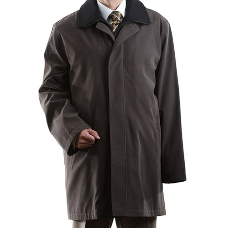 3/4 Length Raincoat - Men's Single Breasted Olive 3/4 Length All Year Round Raincoat -Olive - 36 Short