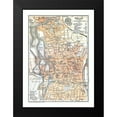 thumbnail image 2 of Baedeker 14x18 Black Modern Framed Museum Art Print Titled - Halle Germany - Baedeker 1914, 2 of 5