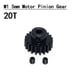 thumbnail image 2 of Engranaje Piñón Sin Escobillas M1 5 Mm Metal para 1/8 RC Buggy Truck (20T), 2 of 9