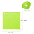 thumbnail image 2 of Unique Bargains Silicone Trivet Mats 4pcs, Hot Pot Holders Pads Heat Resistant Table Dish Drying Mat or Placemats-Green, 2 of 5
