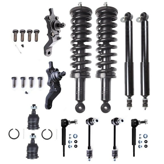 ECCPP 12PCS Front Complete Strut Spring Assembly Rear shock basorber Stabilizer Bar Link Ball Joint for 1996-2002 for Toyota 4Runner