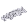 thumbnail image 3 of Acrylic Beads, Smoothing Surfaces Widely Used Acrylic Number Beads White  For Jewelry Making, 3 of 8
