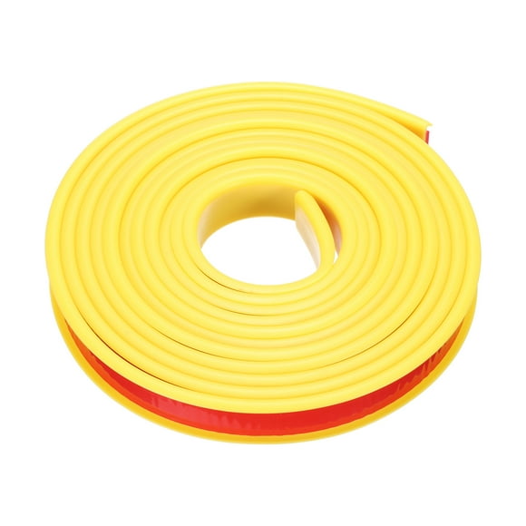 Unique Bargains U-Shape Edge Banding, 9.8Ft x 3/5in TPE Self-Adhesive Edging, Plywood Trim Flexible Furniture Edge(Yellow)