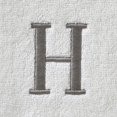 thumbnail image 2 of Toalla de mano SKL Home Casual Monogram, 100% algodón, 16 x 26 cm, color blanco, 2 of 5