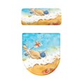 thumbnail image 2 of HELLHERO Starfish Elastic Fabric Toilet Lid Dust Cover Set, Adjustable, Stretch 17"x21" Elastic Edge, Machine Washable, Stylish Gifts, 2 of 8